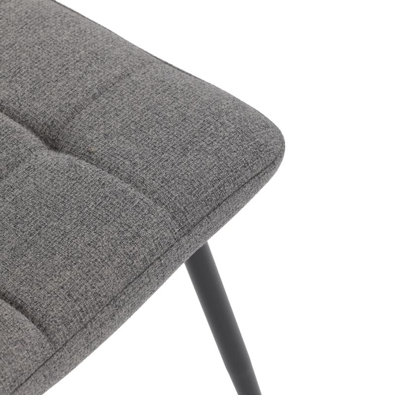 Jídelní židle, šedá, hladká látka, DCL-V2017 GREY2 15