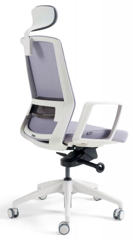BESTUHL Kancelárska stolička J17 WHITE SP sivá