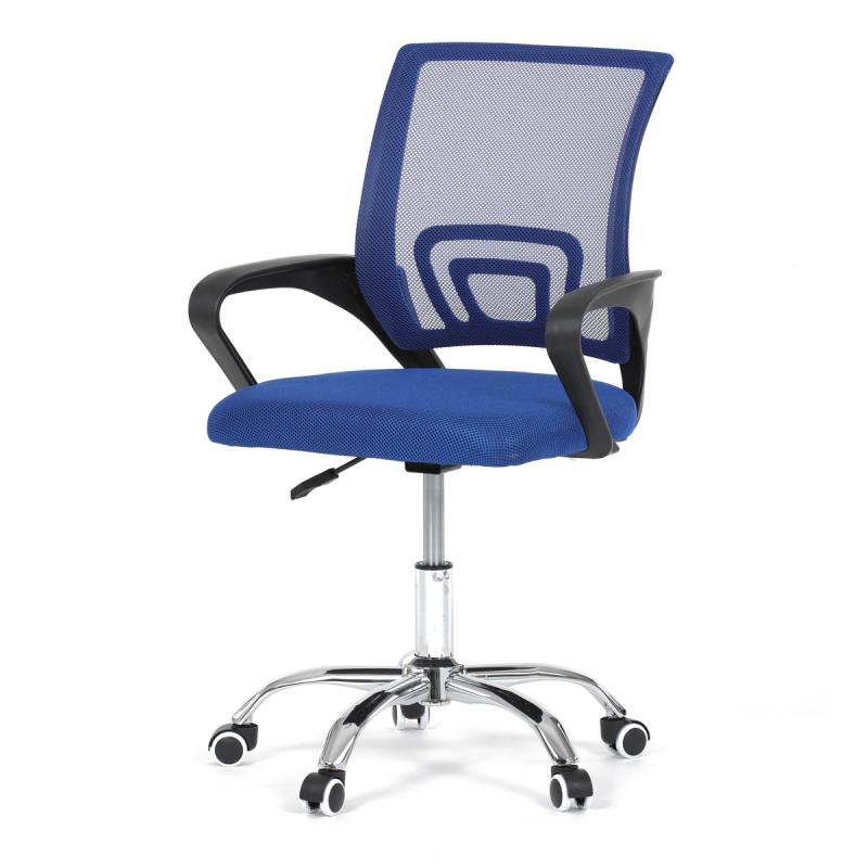Dětská židle, houpací mechanismus, modrá síťovina, KA-L103 BLUE