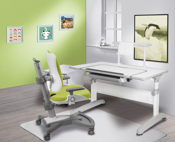 MAYER Set Rastúci stôl UNIQ 32U1 dekor biely + stolička MyChamp 3