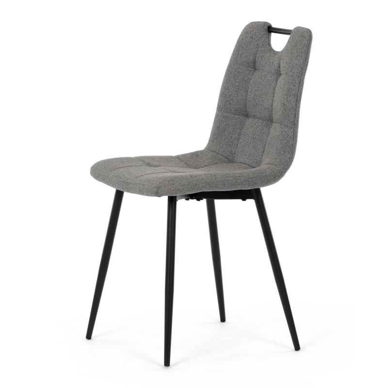 Jídelní židle, šedá, hladká látka, DCL-V2017 GREY2 2