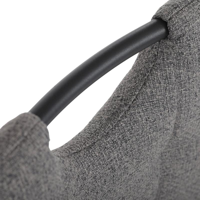 Jídelní židle, šedá, hladká látka, DCL-V2017 GREY2 14