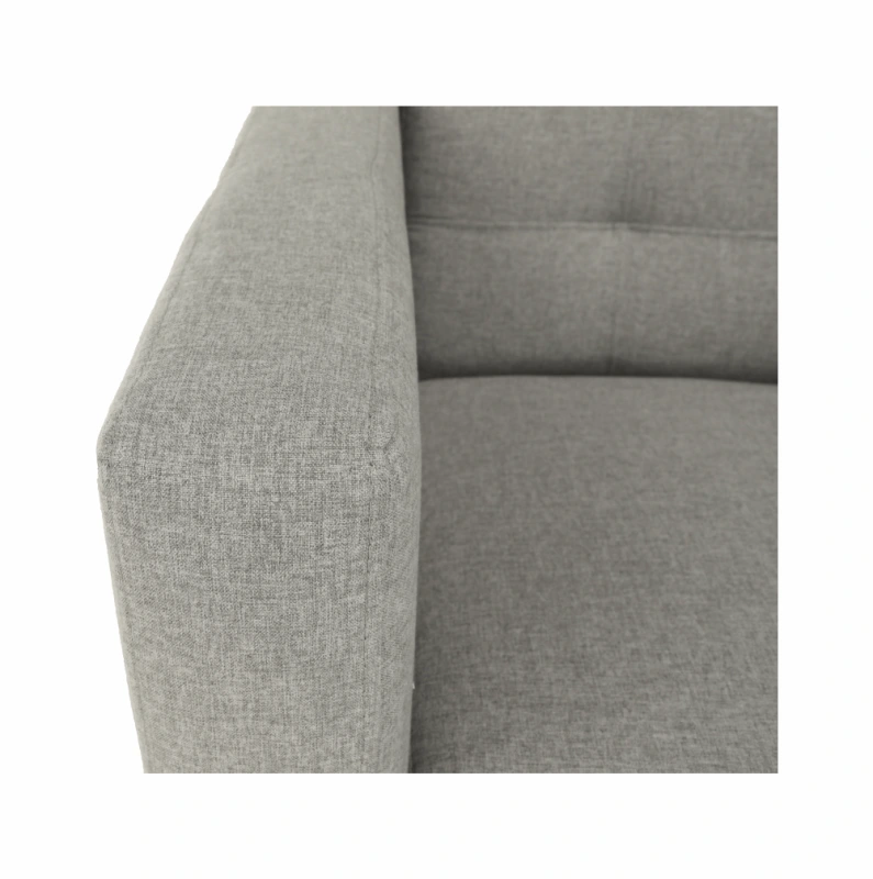 Celočalúnené kreslo, sivá látka, AMEDIA 11