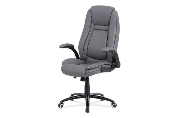 Autronic Kancelárska stolička KA-G301 GREY, šedá koženka