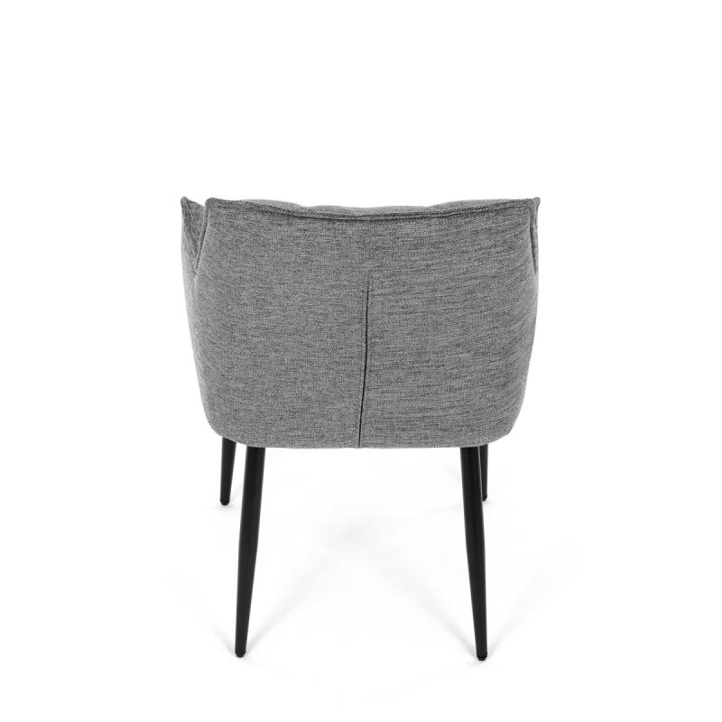 Jídelní židle, šedá, hladká látka, DCH-J2139 GREY2 10