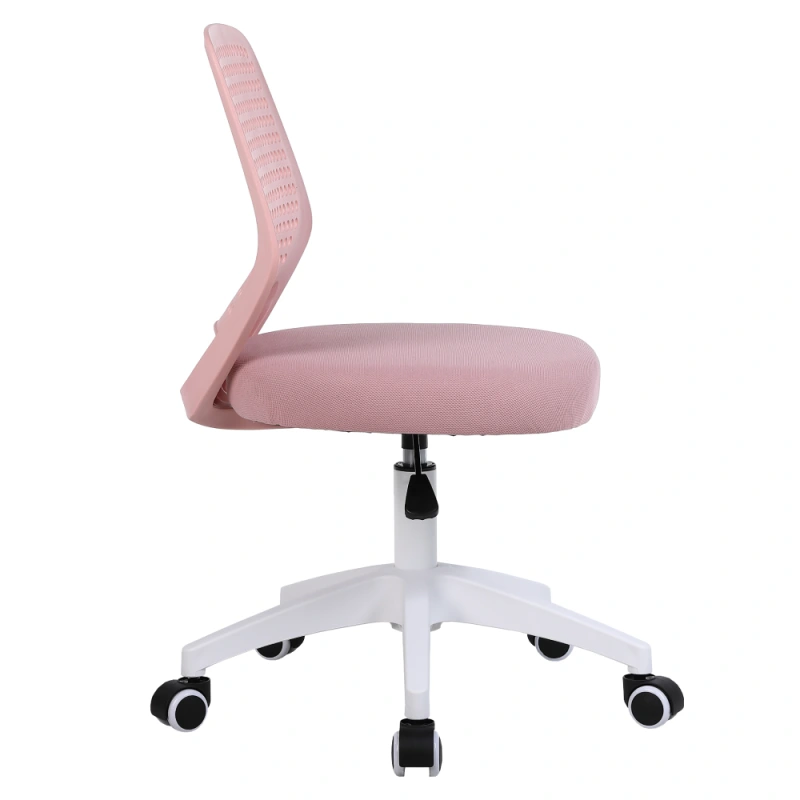 Otočná stolička, ružová/biela, SATOZ 2