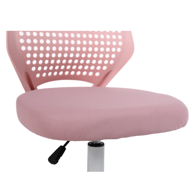 Otočná stolička, ružová/biela, SATOZ 9