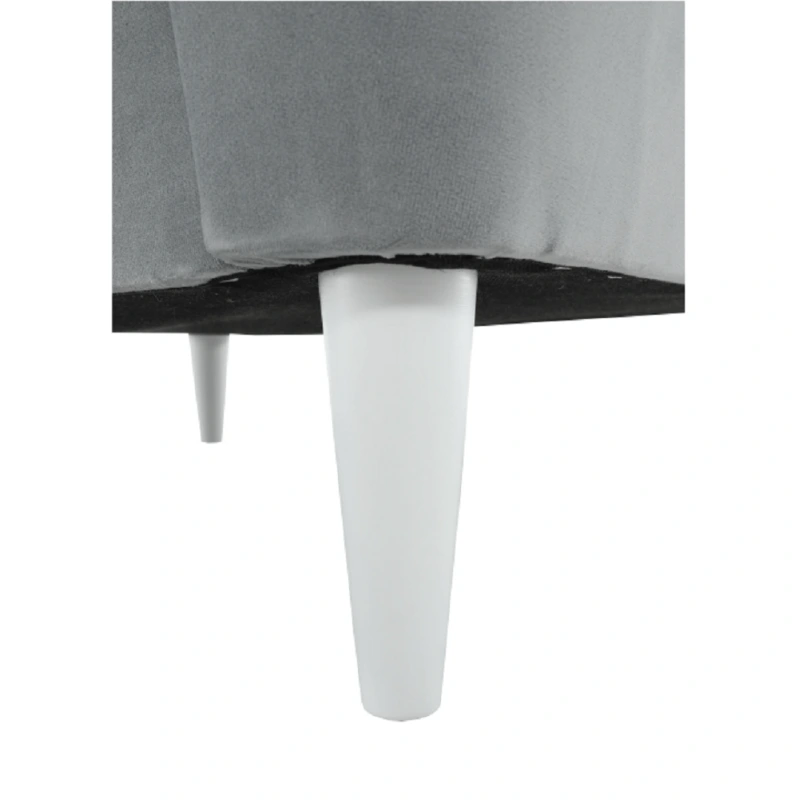 Kreslo ušiak, svetlosivá/biela, RUFINO 3 NEW 4