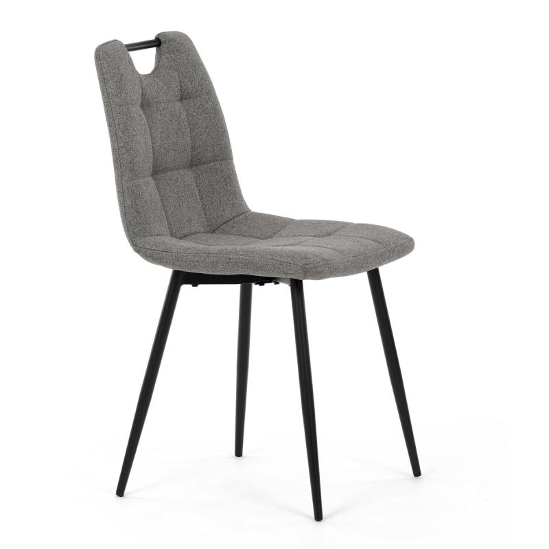 Jídelní židle, šedá, hladká látka, DCL-V2017 GREY2 6