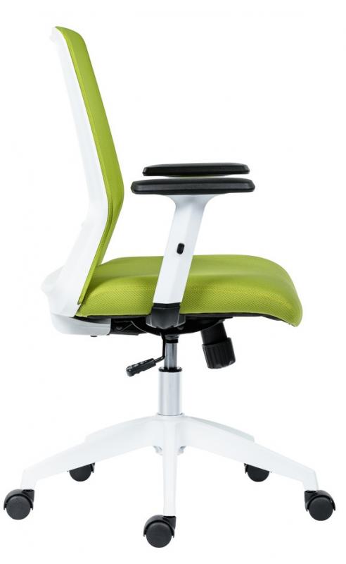 ANTARES Kancelárska stolička NOVELLO WHITE zelená