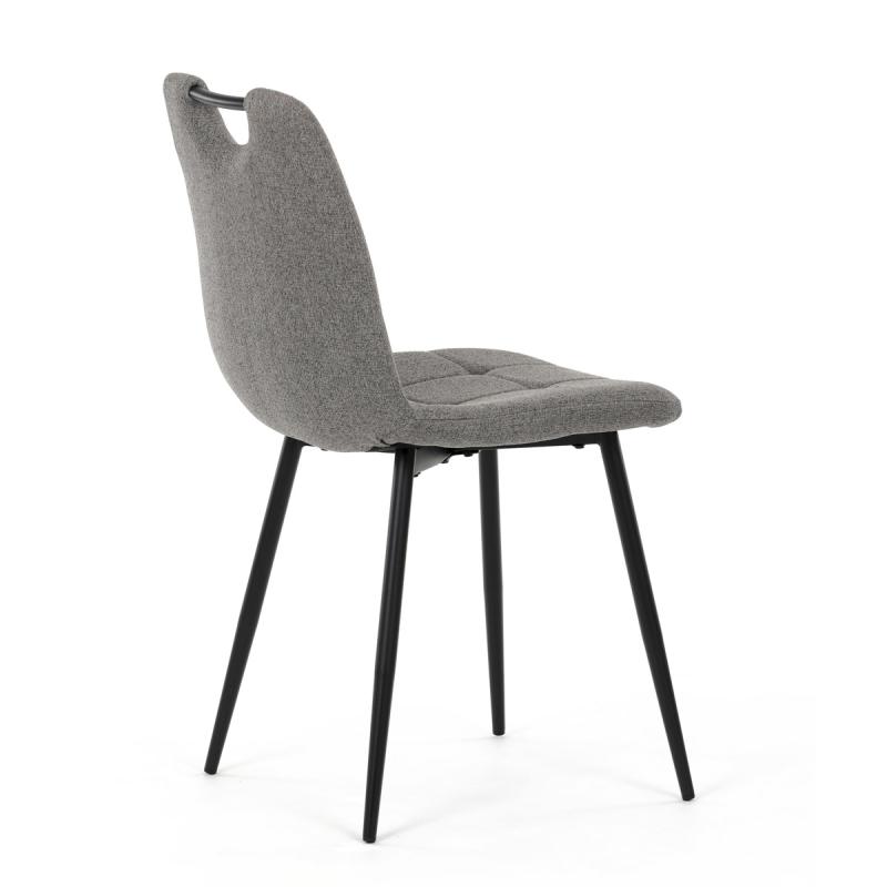 Jídelní židle, šedá, hladká látka, DCL-V2017 GREY2 5