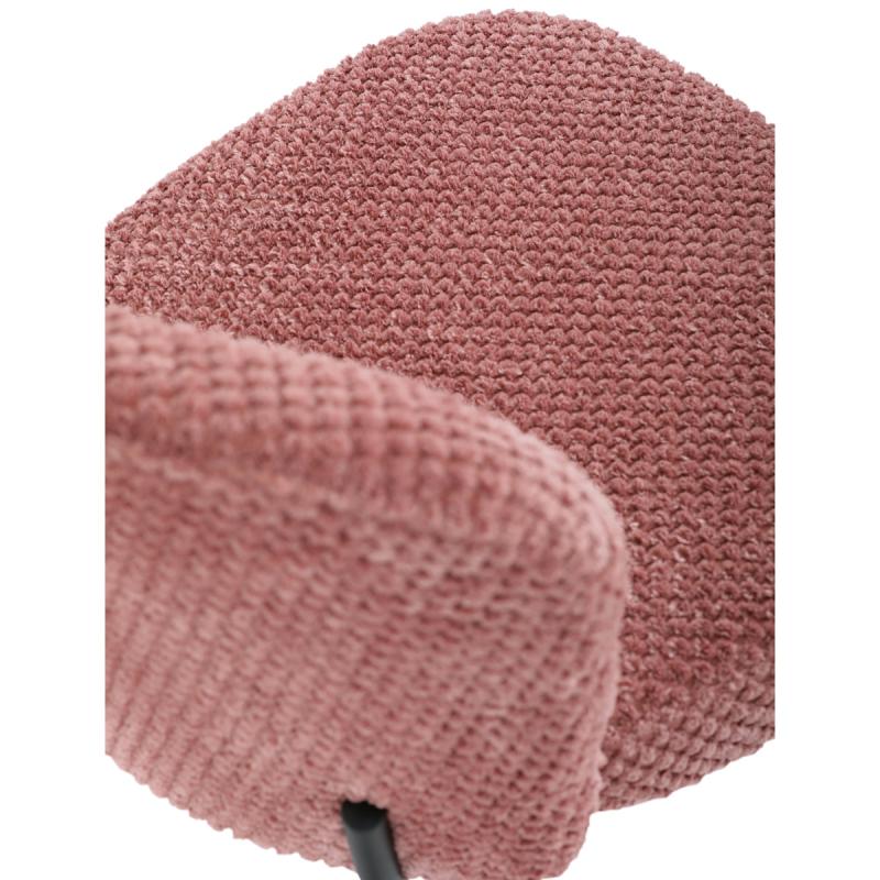 Jídelní židle, růžová, látka bouclé, CT-W1077 PINK2 17