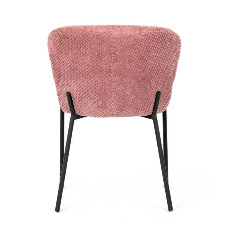 Jídelní židle, růžová, látka bouclé, CT-W1077 PINK2 4