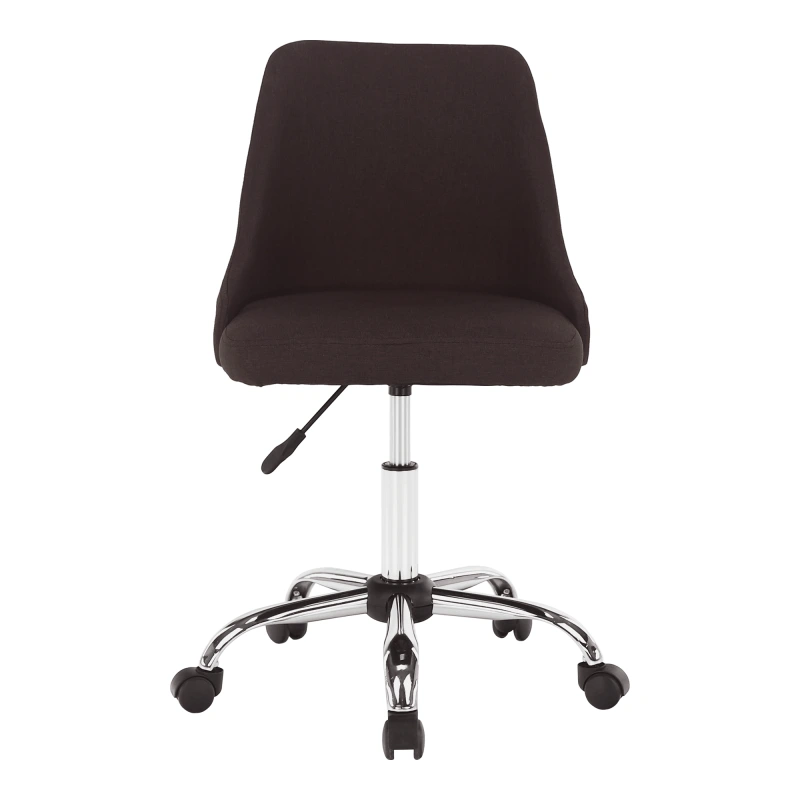 Kancelárska stolička, hnedá/chróm, EDIZ 14