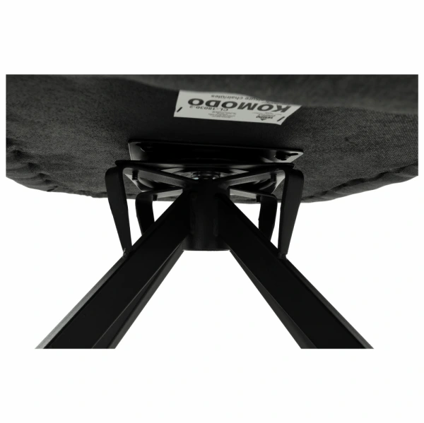 Dizajnové otočné kreslo, patchwork/čierna, KOMODO 9