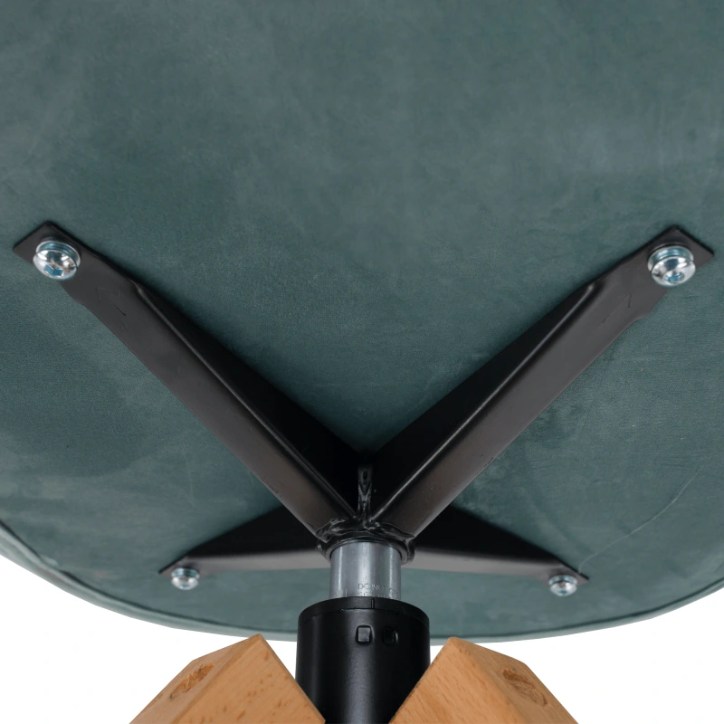 Otočné kreslo, velvet látka, neomint/buk, DALIO 10