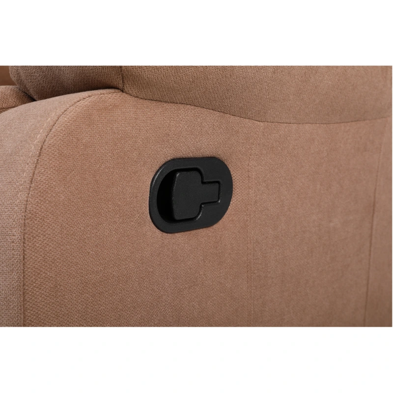 Relaxačné polohovacie kreslo, hnedá látka, ASKOY NEW 16