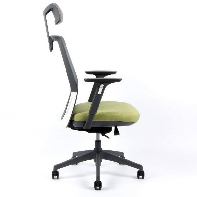 OFFICE PRO Kancelárska stolička PORTIA sivá zelená