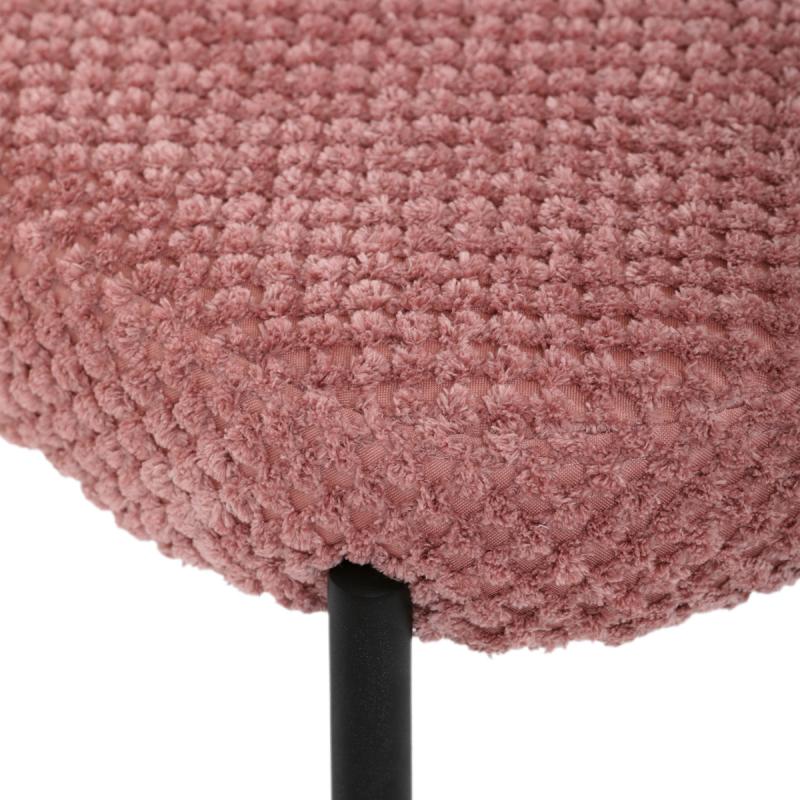 Jídelní židle, růžová, látka bouclé, CT-W1077 PINK2 14