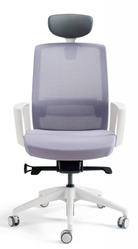 BESTUHL Kancelárska stolička J17 WHITE SP sivá