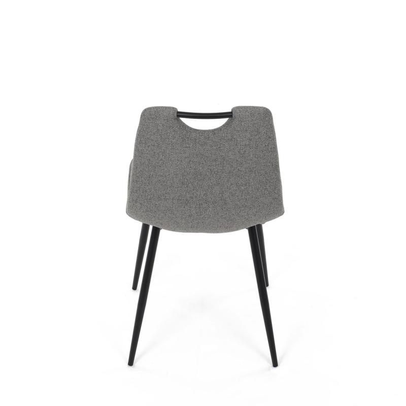 Jídelní židle, šedá, hladká látka, DCL-V2017 GREY2 10