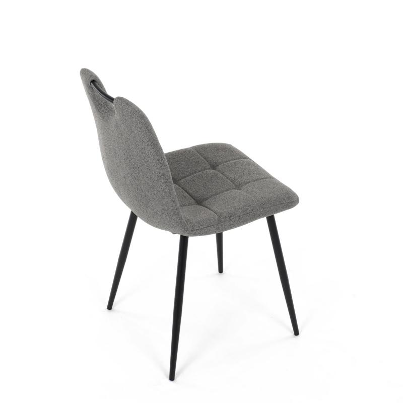 Jídelní židle, šedá, hladká látka, DCL-V2017 GREY2 11
