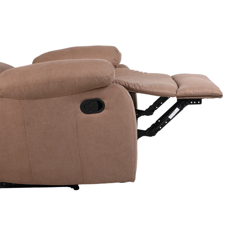 Relaxačné polohovacie kreslo, hnedá látka, ASKOY NEW 5