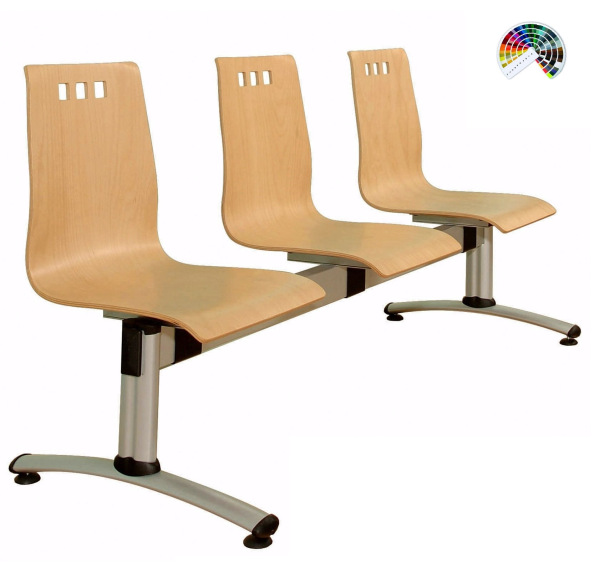 Trojmiestna lavica multised BERNI drevo buk