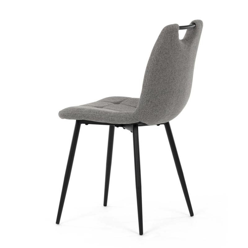 Jídelní židle, šedá, hladká látka, DCL-V2017 GREY2 3