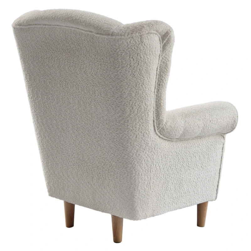 Kreslo ušiak, smotanová látka Coral, CHARLOT 5