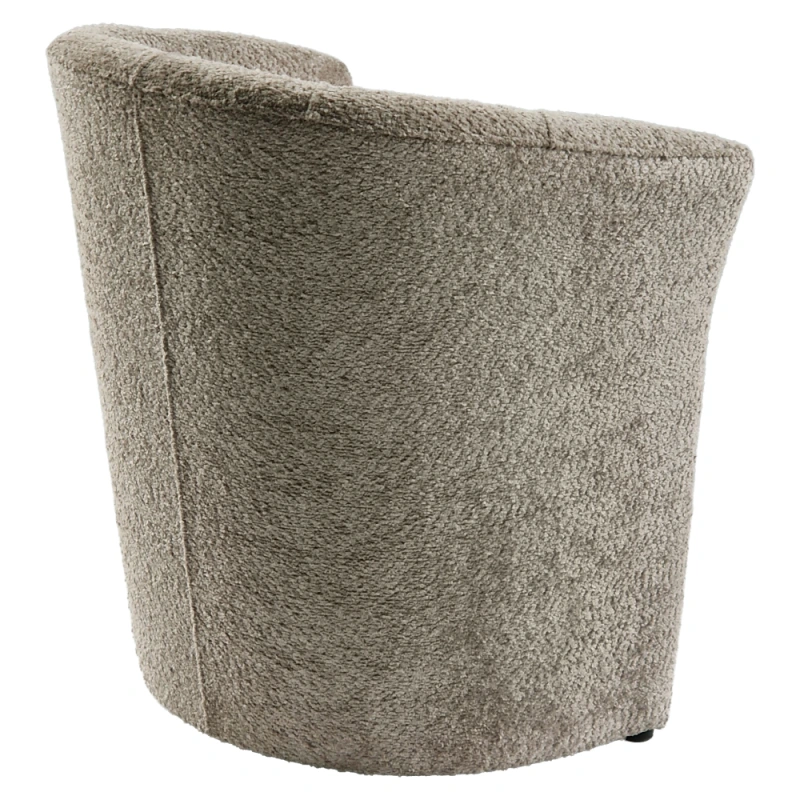 Klubové kreslo, sivobéžová Taupe látka Coral, CUBA 10