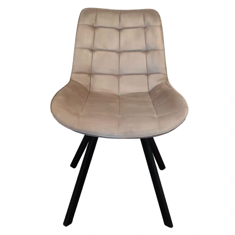 Jedálenská stolička, sivohnedá Taupe Velvet látka/čierna, SAMIRA 3