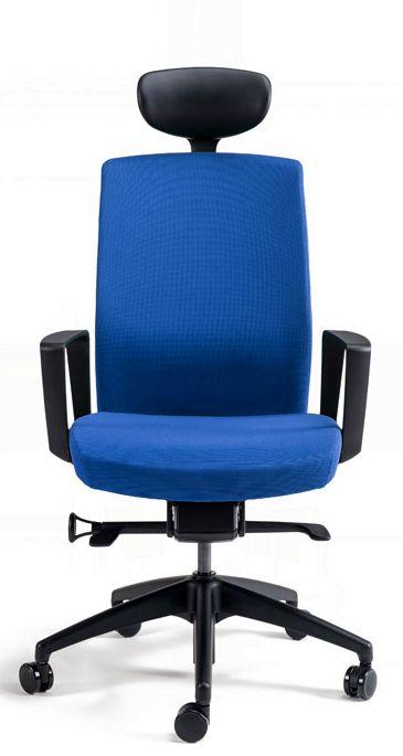 OFFICE PRO bestuhl Kancelárska stolička J2 BLACK SP modrá