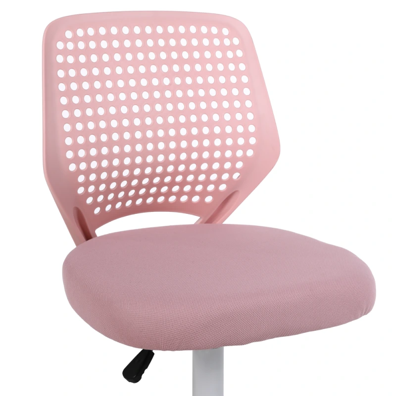 Otočná stolička, ružová/biela, SATOZ 7
