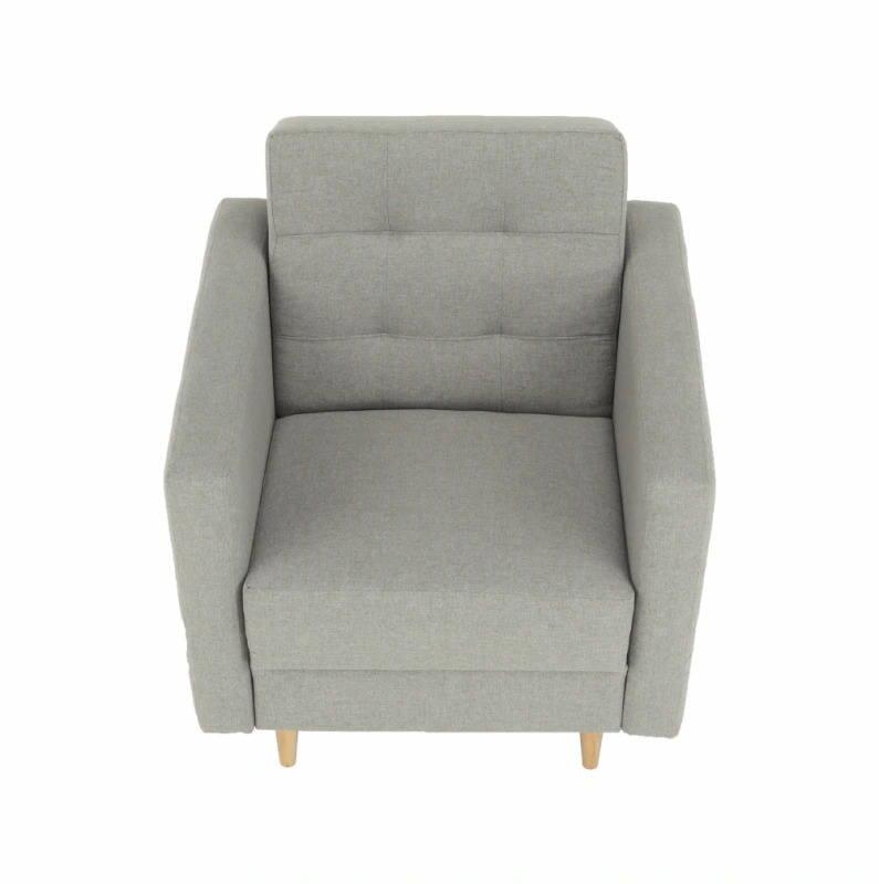 Celočalúnené kreslo, sivá látka, AMEDIA 2