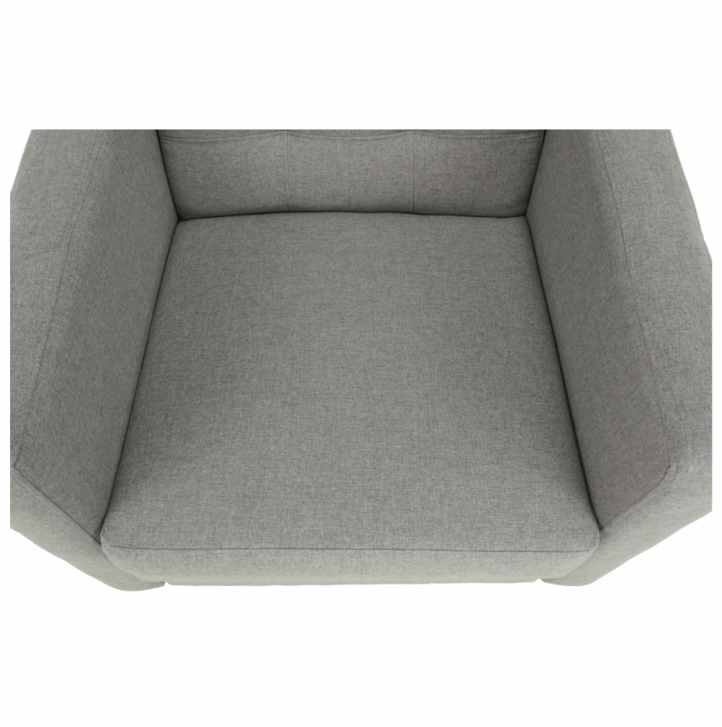 Celočalúnené kreslo, sivá látka, AMEDIA 9