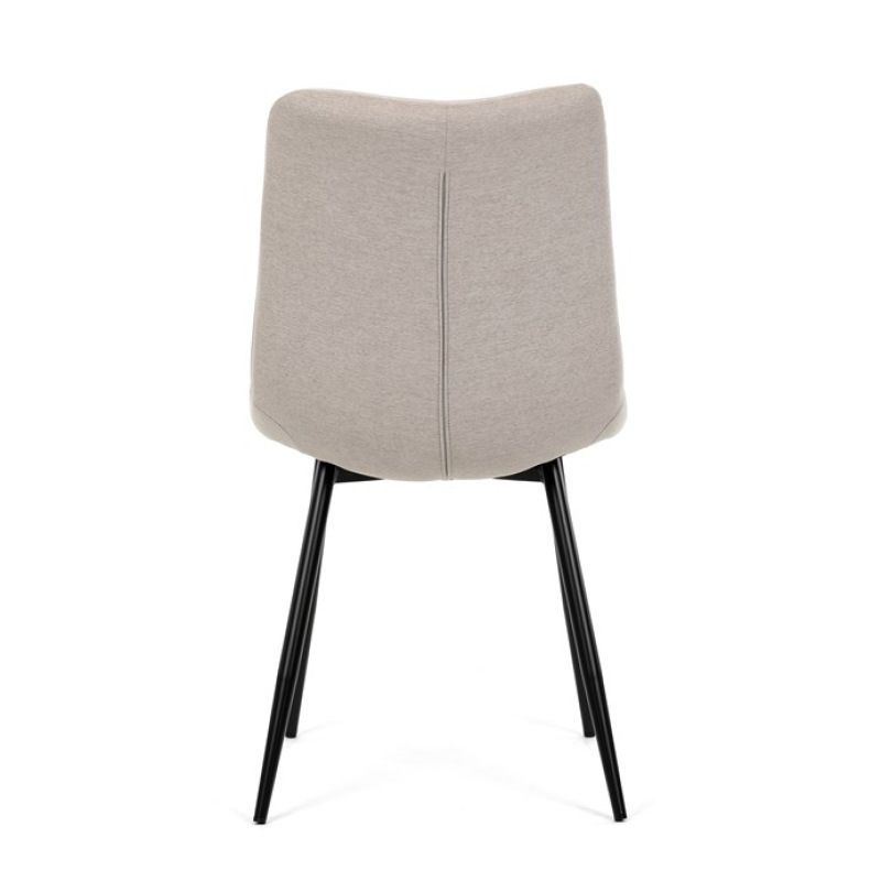 Židle jídelní DCL-193 CAP2, cappucino látka, černé kovové nohy 7