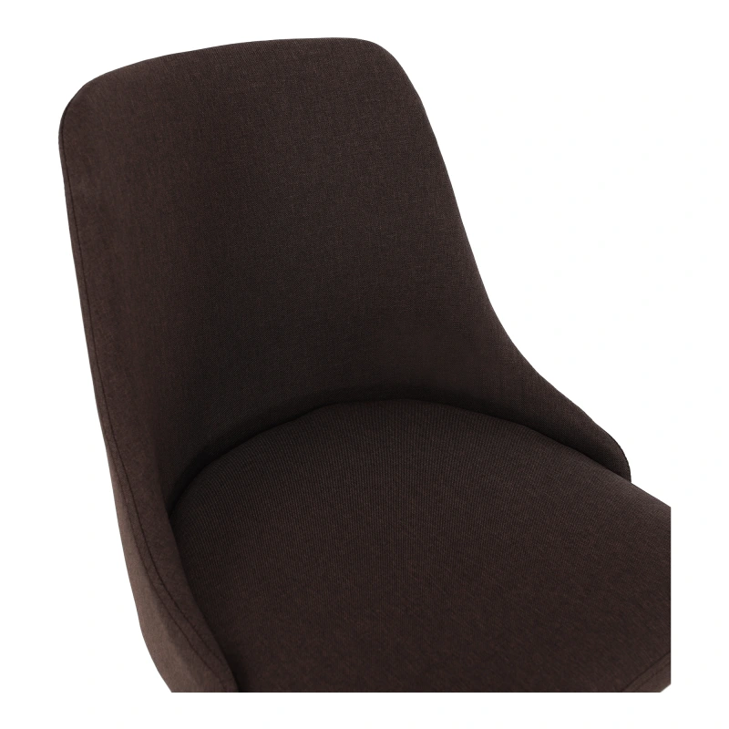 Kancelárska stolička, hnedá/chróm, EDIZ 8