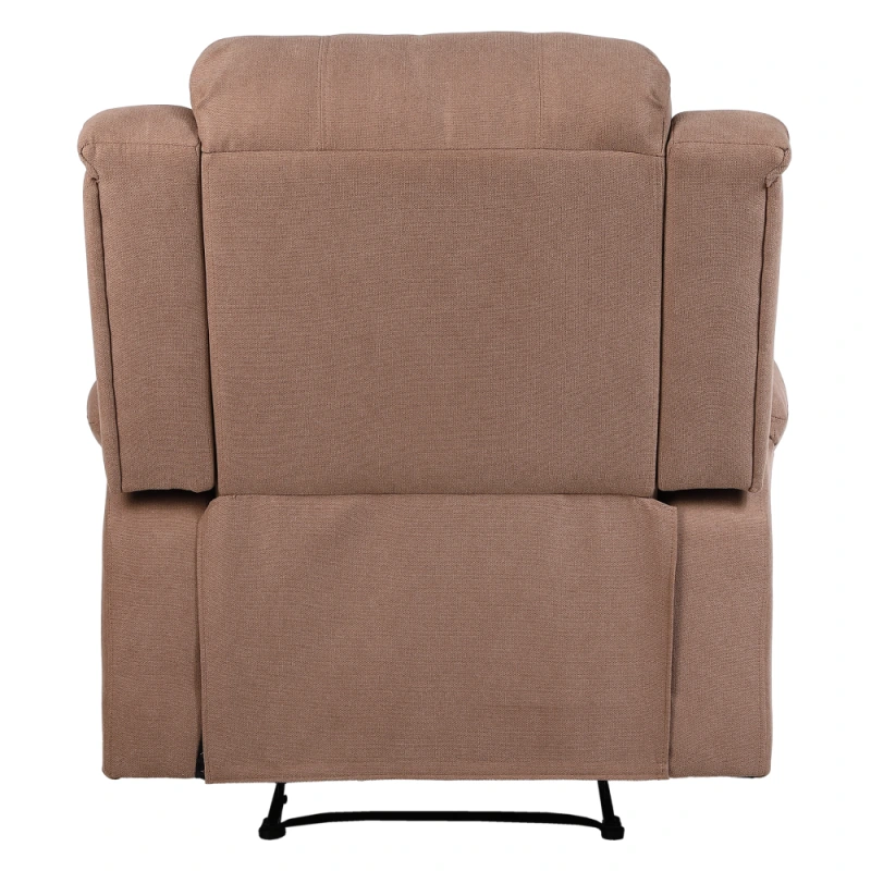 Relaxačné polohovacie kreslo, hnedá látka, ASKOY NEW 10