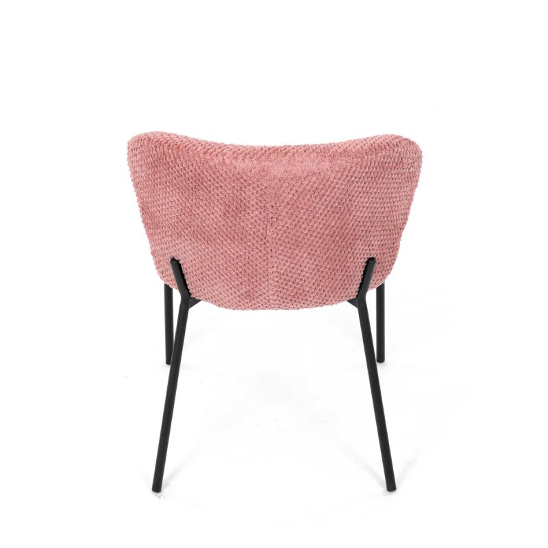 Jídelní židle, růžová, látka bouclé, CT-W1077 PINK2 10