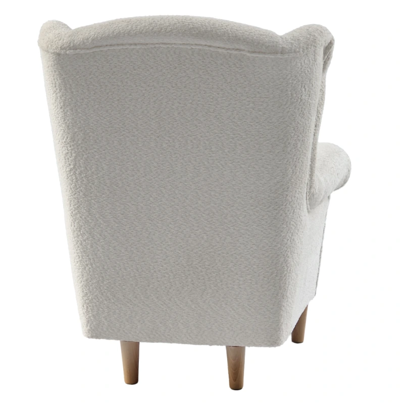 Kreslo ušiak, smotanová látka Coral, CHARLOT 7