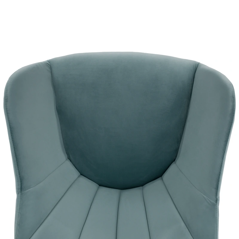 Otočné kreslo, velvet látka, neomint/buk, DALIO 6