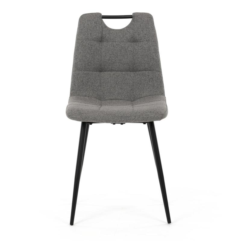 Jídelní židle, šedá, hladká látka, DCL-V2017 GREY2 1