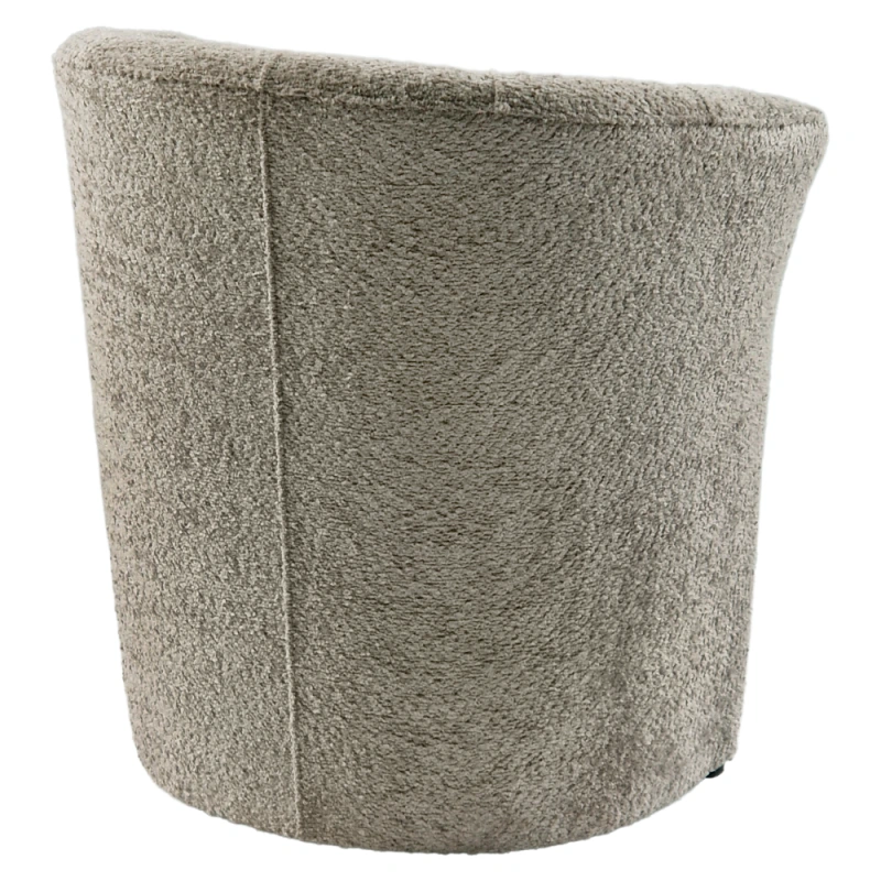 Klubové kreslo, sivobéžová Taupe látka Coral, CUBA 9