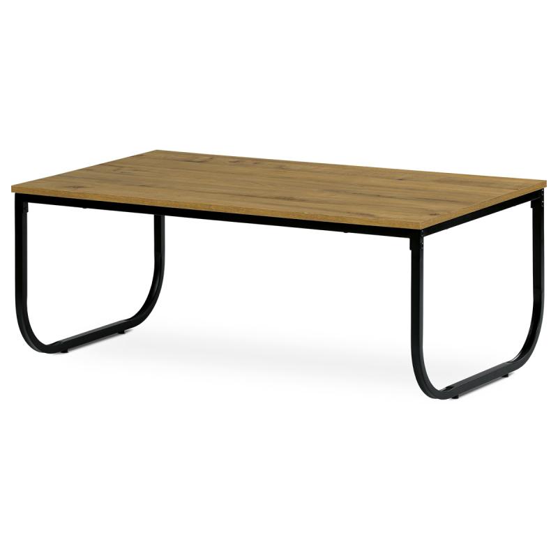 Stôl konferenčný CT-622 OAK, 100x60 cm divoký dub, čierny kov