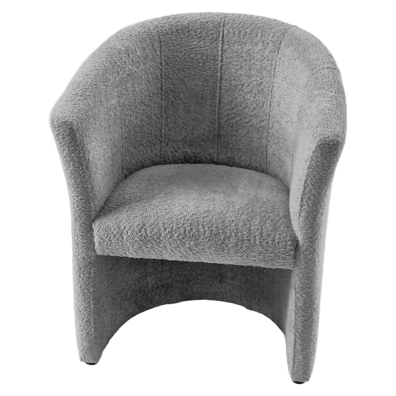 Klubové kreslo, sivá látka Coral, CUBA 6