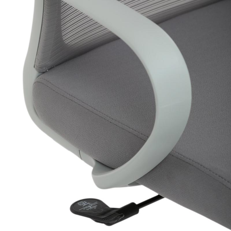 Kancelářská židle, houpací mechanismus, šedá látka, KA-S425 GREY 2