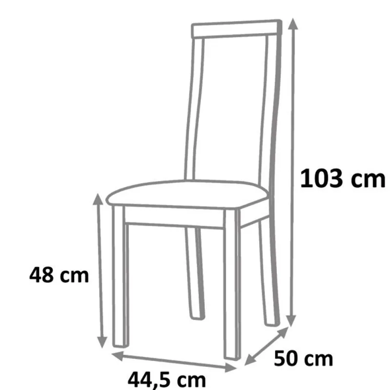 Drevená stolička, čerešňa/látka béžová, BONA NEW 3