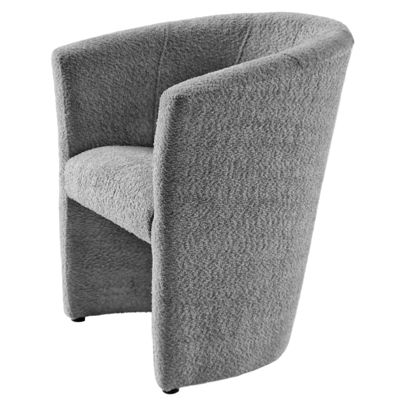 Klubové kreslo, sivá látka Coral, CUBA 8