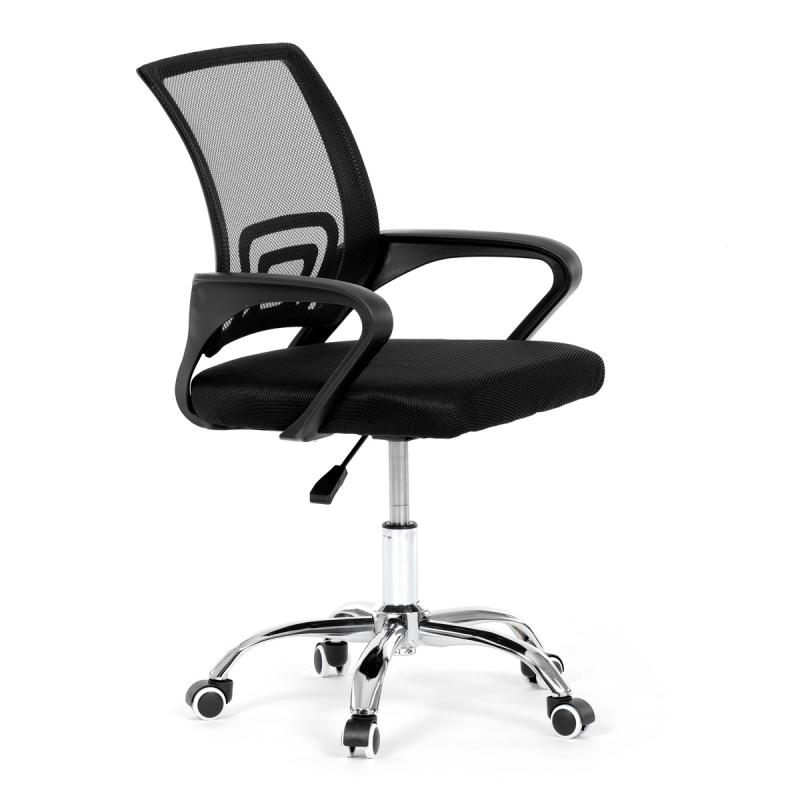 Dětská židle, houpací mechanismus, černá síťovina, KA-L103 BK 6